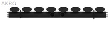 Grzejnik pionowy INVENA V10 1800x480 czarny